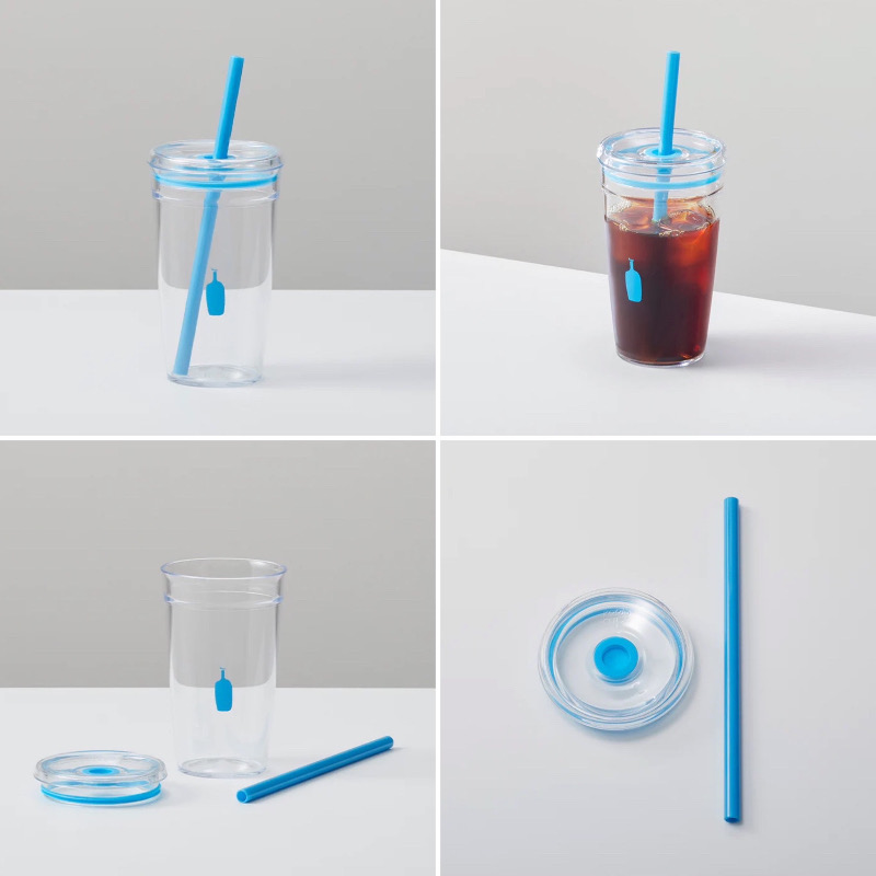 Blue bottle 吸管冷水杯