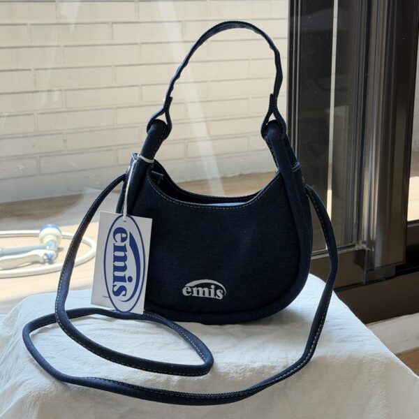 S__39084036 EMIS DENIM SMALL BAG 刺繡Logo 牛仔小包♥