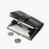 fennec CRINKLE HEARTY FRAME BRIDGE WALLET 愛心扣短夾 #黑色