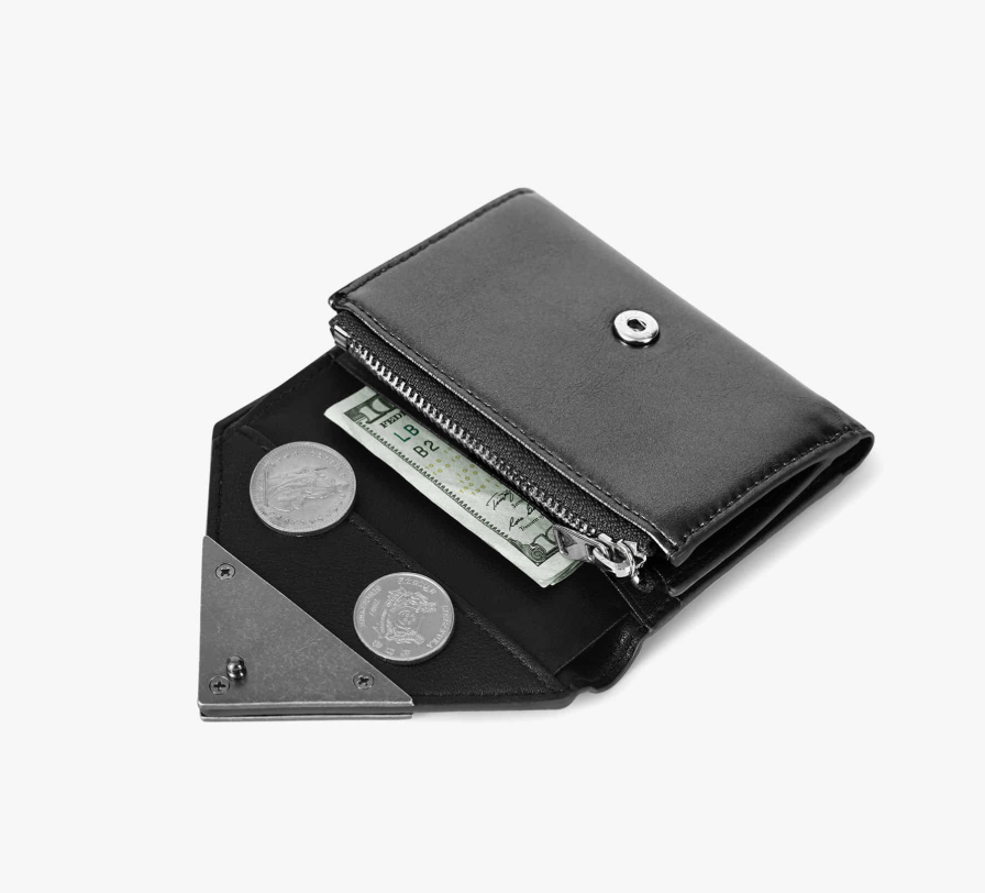 fennec  MATT TRIANGLE WALLET 短夾 #金屬灰